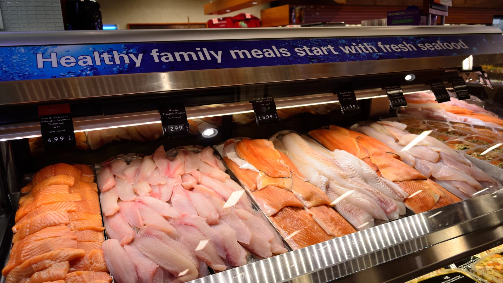 Assortiment de produits de la mer frais